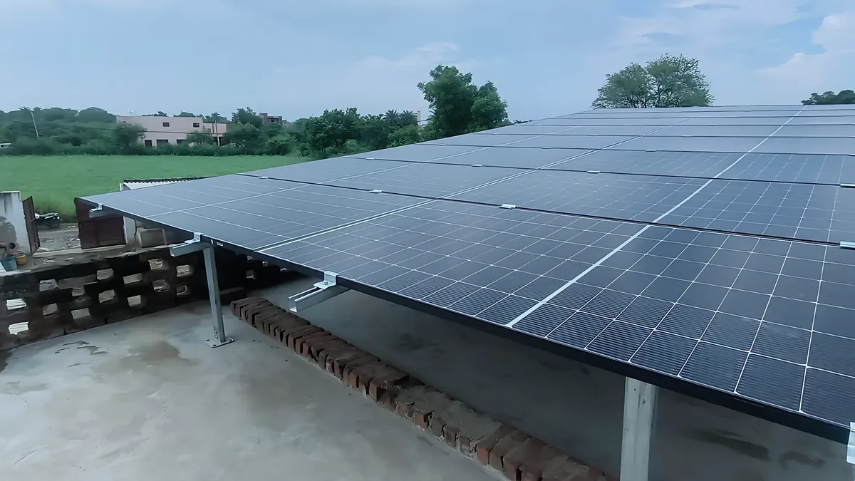 Elevated solar structure by our team